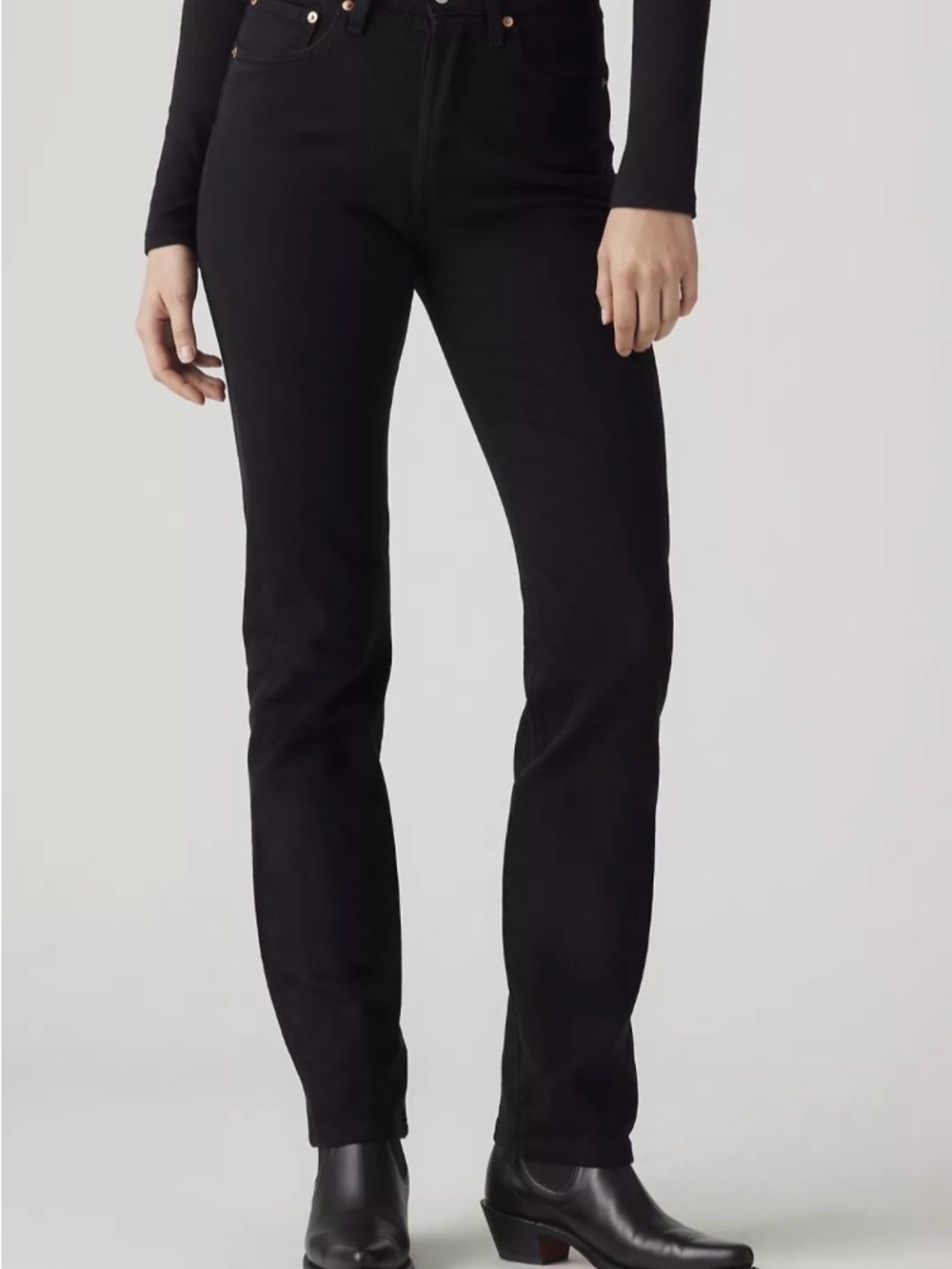 Levi’s Premium 501 Straight Jeans Black Sprout 26x30